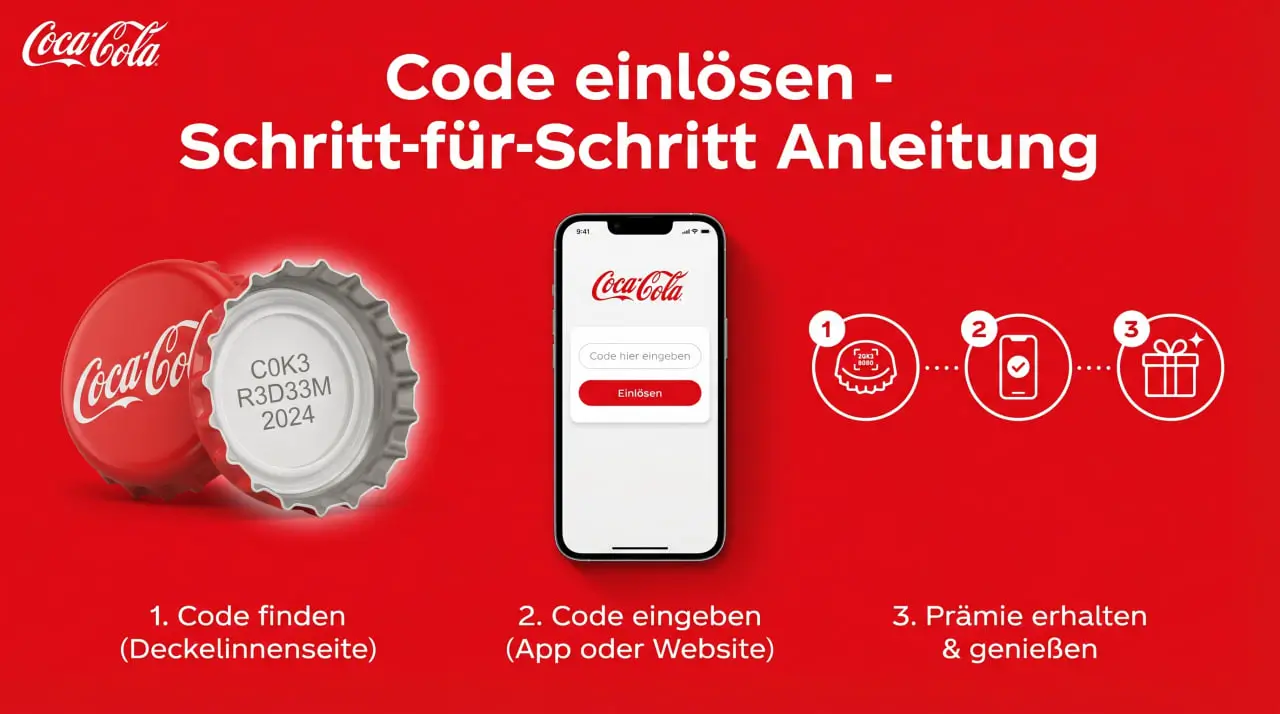 Coca-Cola Code in der App einlösen